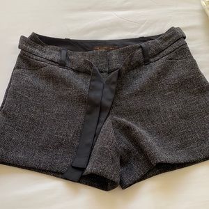 The Limited Collection | Tweed Shorts with Raffia and Tweed Belt Drew Fit | NWOT